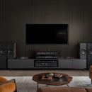 Espresso 24"x48" Dark Brown Acoustic Wall Panel 3D Fluted Wood Slat Sound Absorbing Paneling - MSI Collection