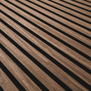 Sable 24"x48" Medium Brown Acoustic Wall Panel 3D Fluted Wood Slat Sound Absorbing Paneling - MSI Collection