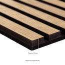 Natural 3D Prefinished Wood Slat Acoustic Fluted Sound Absorbing Wall Paneling (Set of 4) - MSI Collection