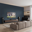 Navy 9.5"x94.5" Dark Blue Acoustic Wall Panel 3D Fluted Wood Slat Sound Absorbing Paneling - MSI Collection