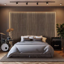 Tawny 3D Prefinished Wood Slat Acoustic Fluted Sound Absorbing Wall Paneling (Set of 4) - MSI Collection