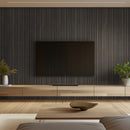 Umber 3D Prefinished Wood Slat Acoustic Fluted Sound Absorbing Wall Paneling (Set of 4) - MSI Collection