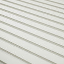White 9.5"x94.5" Acoustic Wall Panel 3D Fluted Wood Slat Sound Absorbing Paneling - MSI Collection