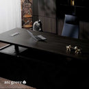 Maverick · Standing L-Shaped Executive Desk, Adjustable Height