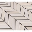 Water color bianco 12x15 glazed porcelain mesh mounted mosaic tile NWATBIACHE12X15 product shot multiple tiles angle view