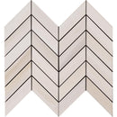 Water color bianco 12x15 glazed porcelain mesh mounted mosaic tile NWATBIACHE12X15 product shot multiple tiles top view