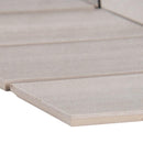 Water color grigio 12x15 glazed porcelain mesh mounted mosaic tile NWATGRICHE12X15 product shot one tile profile view