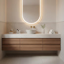 Beige Marble Conical Vessel Sink
