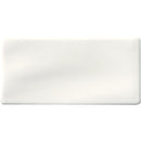 Whisper handcrafted 3X6 glossy ceramic white handmade subway tile SMOT-PT-WW36 product shot single tile top view