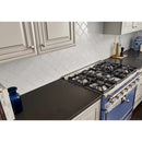 Whisper white arabesque 10.83X15.5 glazed ceramic mesh mounted mosaic wall tile SMOT-PT-WW-ARABESQ product shot kitchen view