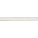 Whisper white quarter round molding 0.625X6 glossy ceramic floor and wall tile SMOT-PT-QTRRD-WW5/8X6 product shot top view