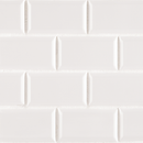 White  beveled glossy 11.89x11.97 porcleain  mosaic tile SMOT-PT-RETBIA-2X4BG msi collection product shot wall view