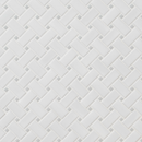 White and gray basketweave 11.81x11.81 matte porcelain SMOT-PT-RETBIAGRA-BWM mosaic tile  msi collection product shot angle view