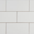White glossy 4x12 glazed ceramic wall tile msi collection NWHIGLO4X12 product shot multiple tiles top view