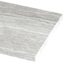 White oak honed marble floor and wall tile TWHITOAK412H msi collection product shot profile view