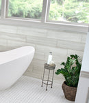 White oak honed marble floor and wall tile TWHITOAK412H msi collection room shot bathroom view 2