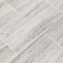 White oak honed marble floor and wall tile TWHTOAK12240.38H msi collection product shot angle view