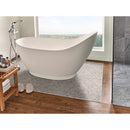 White oak river rock 11.42X11.42 tumbled marble mesh mounted mosaic tile SMOT-PEB-WHTOAK product shot bath view