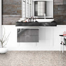White pebble 11.42 in x 11.42 in tumbled marble meshmounted mosaic tile SMOT-PEB-WHTOAK bathroom view 2