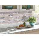 White wave interlocking 12X12 glass stone metal mesh mounted mosaic tile SMOT-SGLSMTIL-WHTWA4MM product shot wall view