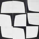 White and Black Honed Marble Newyork 6"x6" - Checkerboard Collection product shot wall view