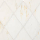 Almas Calacatta Roma 9 5/16"x10 1/2" Honed Marble Waterjet Decos product shot tile view