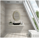 Zen beige matte porcelain floor and wall tile  liberty us collection room shot bathroom view