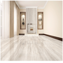 Zen beige matte porcelain floor and wall tile  liberty us collection room shot hallway view