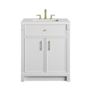 James Martin Bellshire 30" Single Bathroom Vanity, Bright White