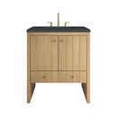 James Martin Hudson 30" Single Bathroom Vanity, Light Natural Oak