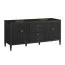 James Martin Myrrin 72" Double Bathroom Vanity, Carbon Oak