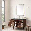 James Martin Amberly 48" Dual Mount Single Bathroom Vanity, Mid-Century Walnut