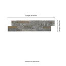 Rockmount Amber Falls Splitface Ledger Panel 6"x24" Natural Quartzite Wall Tile - MSI Collection
