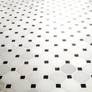 Arabescato Carrara Octagon 12" x 12" Honed Marble Mesh-Mounted Mosaic Tile 2" Octagon- MSI Collection