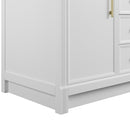 James Martin Bellshire 120" Double Bathroom Vanity, Bright White