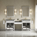 James Martin Bellshire 84" Double Bathroom Vanity, Bright White