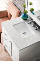 James Martin Addison 30" Single Bathroom Vanity, Glossy White
