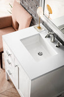 James Martin Addison 30" Single Bathroom Vanity, Glossy White