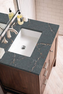 James Martin Addison 30" Single Bathroom Vanity, Mid-Century Acacia