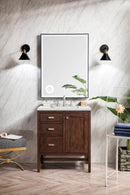 James Martin Addison 30" Single Bathroom Vanity, Mid-Century Acacia