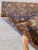 Afghani Vintage Pictorial Rug I Tribal Baluchi 4X7 Ft