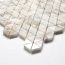 Afyon Gold Polished Small Triad Marble Mosaics 10 3/16x11 13/16