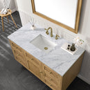 James Martin Laurent 48" Dual Mount Single Bathroom Vanity, Light Natural Oak