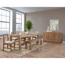 Aiden Dining Table, Natural Weathered