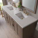 James Martin Portland 72" Double Bathroom Vanity, Whitewashed Walnut