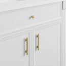 James Martin Bellshire 96" Single Bathroom Vanity, Bright White