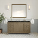 James Martin Chicago 60" Single Bathroom Vanity, Walnut Whisper