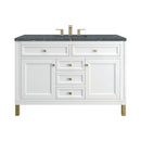 James Martin Chicago 48" Single Bathroom Vanity, Glossy White