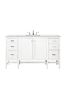 James Martin Addison 60" Single Bathroom Vanity, Glossy White