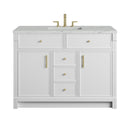 James Martin Bellshire 48" Single Bathroom Vanity, Bright White